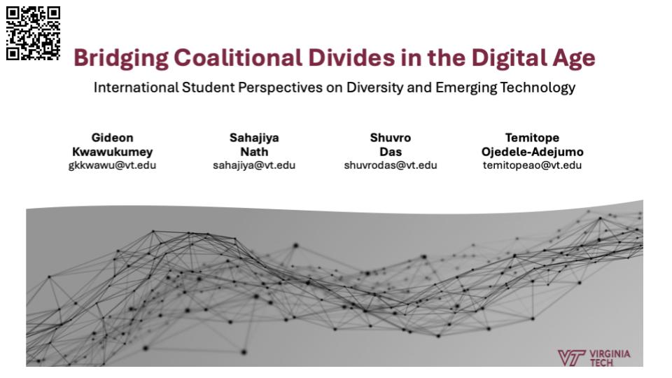 Bridging Coalitional Divides in the Digital Age: International Student Perspectives on Diversity and Emerging Technology (SIGDOC2024)