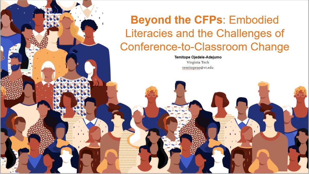 Beyond the CFPs: Embodied Literacies and the Challenges of Conference-to-Classroom Change (CCCC2026)